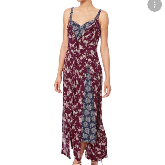 Cinq a Sept Nathalia Layered Floral Silk Dress size 2 - Picture 1 of 15